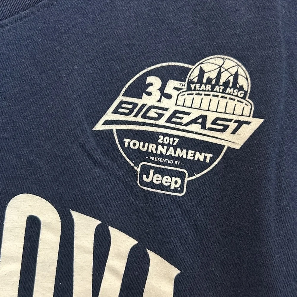 Villanova Basketball T-shirt. 2017 Big East tournament. Sz large. Blue w/white. - Picture 4 of 10